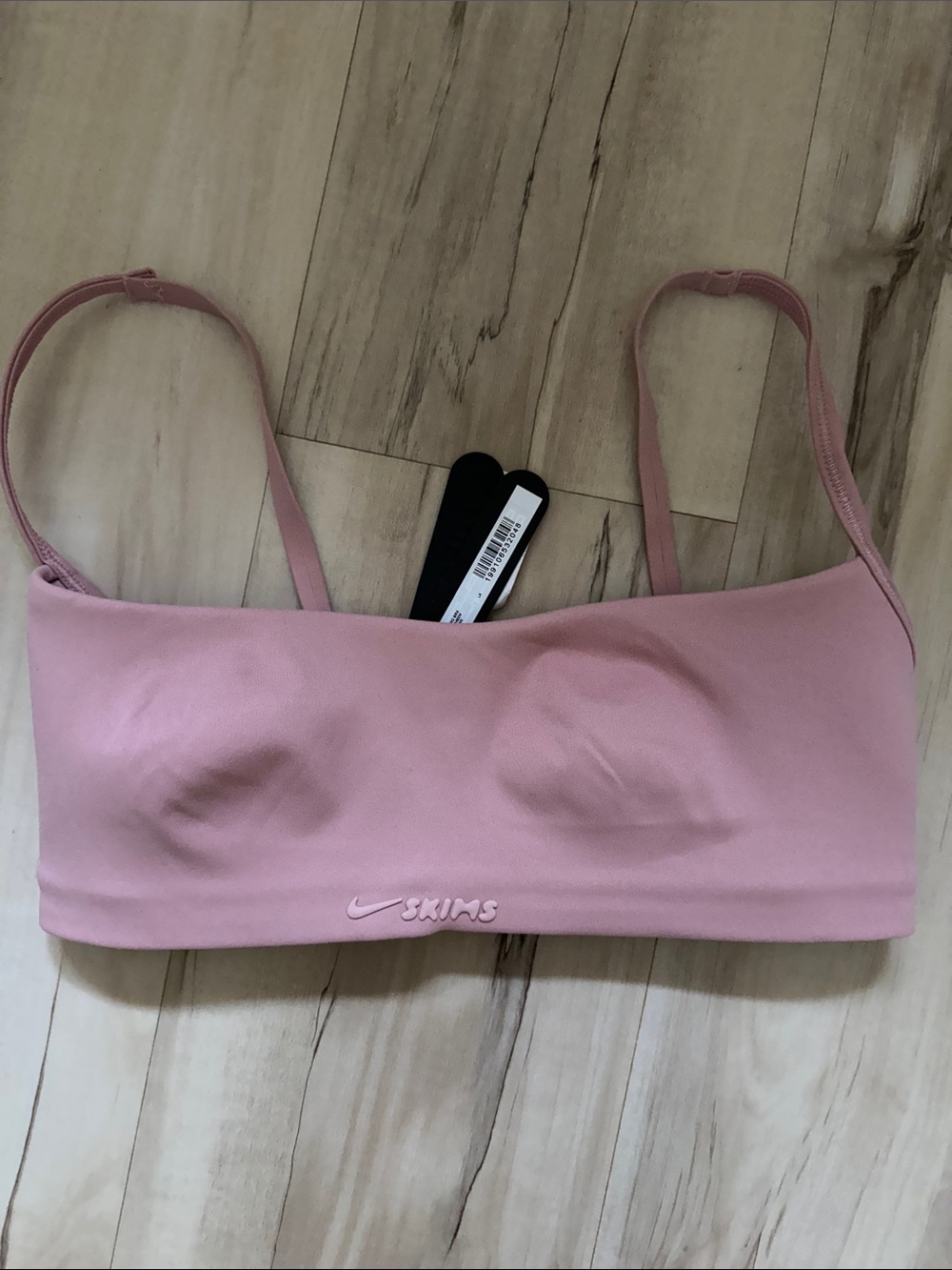 SKIMS NIKE Himalayan Pink Matte Thin Strap Micro-Sports Bra NWT